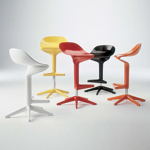 Kartell Spoon Adjustable Swivel Stool: Barstools